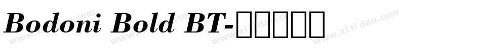 Bodoni Bold BT字体转换